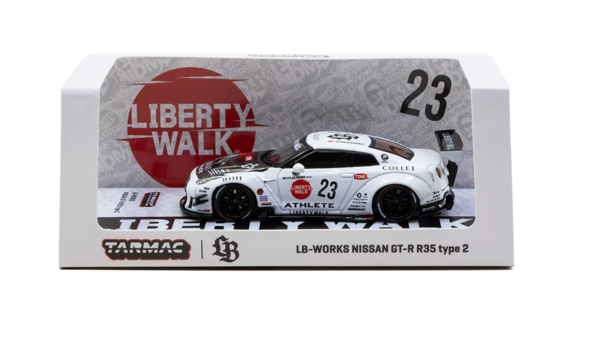 Tarmac Works T64-090-WH LB-WORKS NISSAN GT-R R35 type 2 White 1:64 NEU