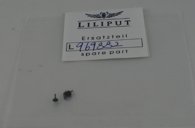 Liliput L969882 Stangenpuffer-Set, 2xflach/2xgewölbt 2,4 mm Durchm.