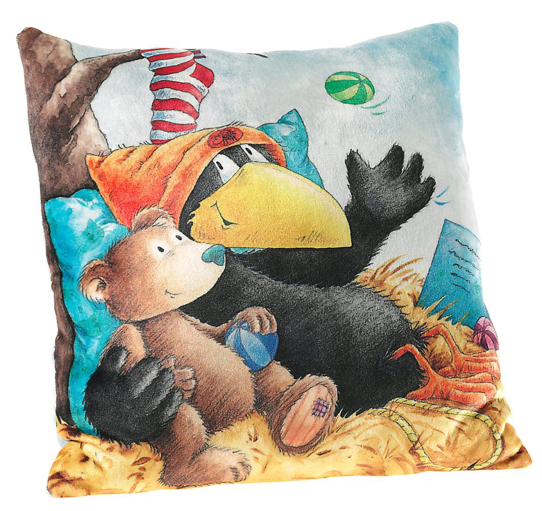 Heunec 797871 Der kleine Rabe Socke Kissen Stoff/Plüsch/Kuscheltier