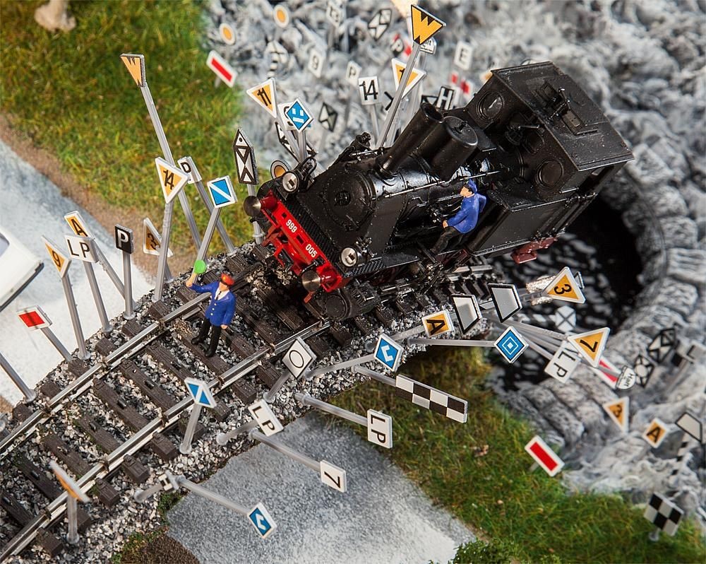 Faller 120298 Streckenschilder-Set 1:87 Spur H0 Bausatz Neu OVP