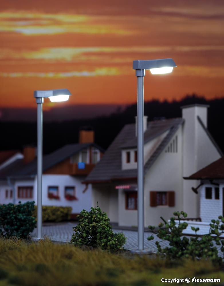 Viessmann 6992 Straßenleuchte modern einfach LED weiß Spur TT Neu