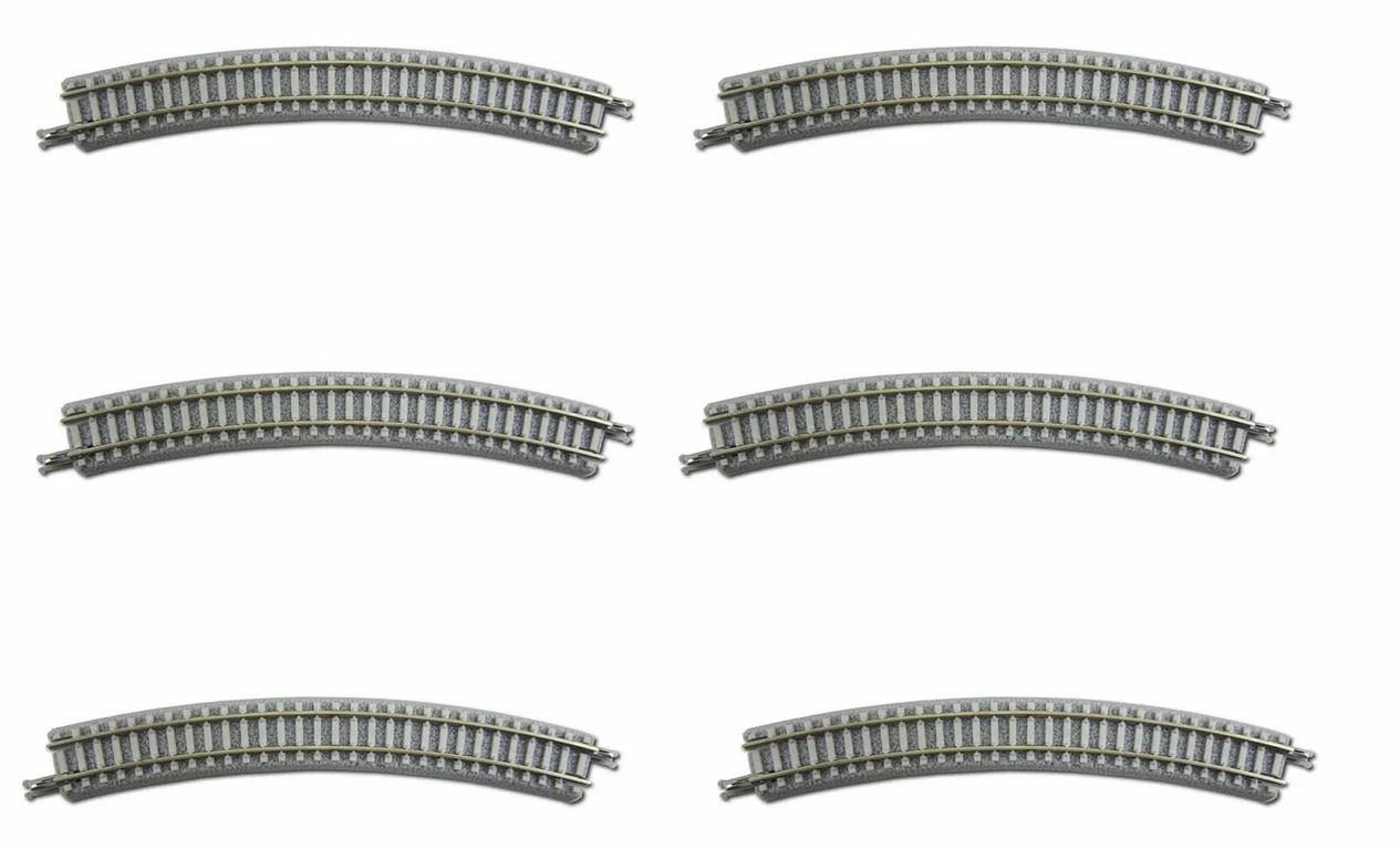 Rokuhan R052 Gleis gebogen R220-30° mit Betonschwellen Spur Z