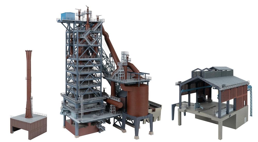 Faller 130026 Hochofen mit Gießhalle 1:87 Spur H0 Bausatz NEU OVP
