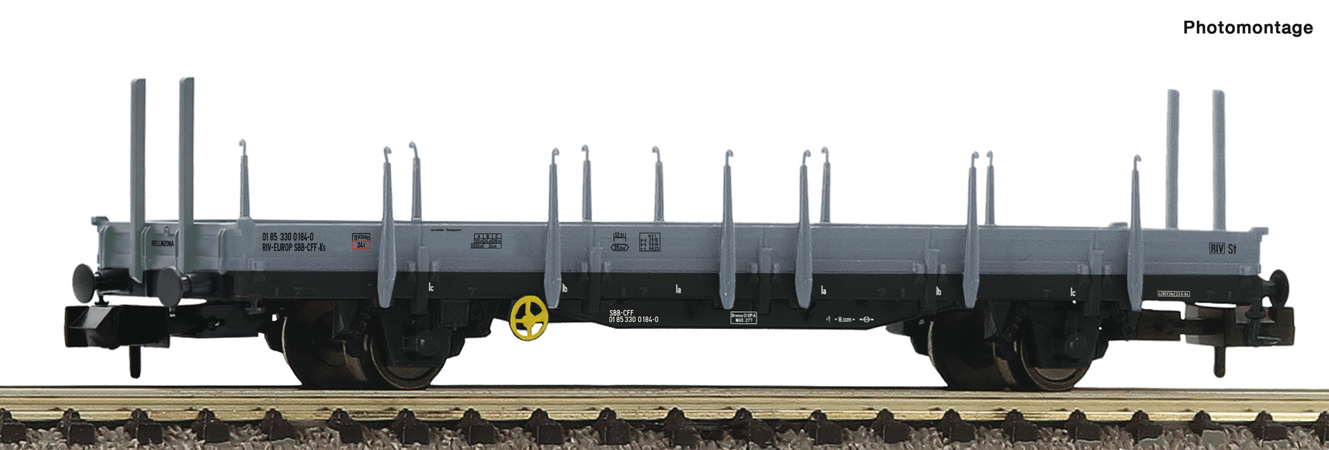 Fleischmann 825751 Schwenkrungenwagen, SBB, Ep.IV, DC, Spur N, NEU OVP