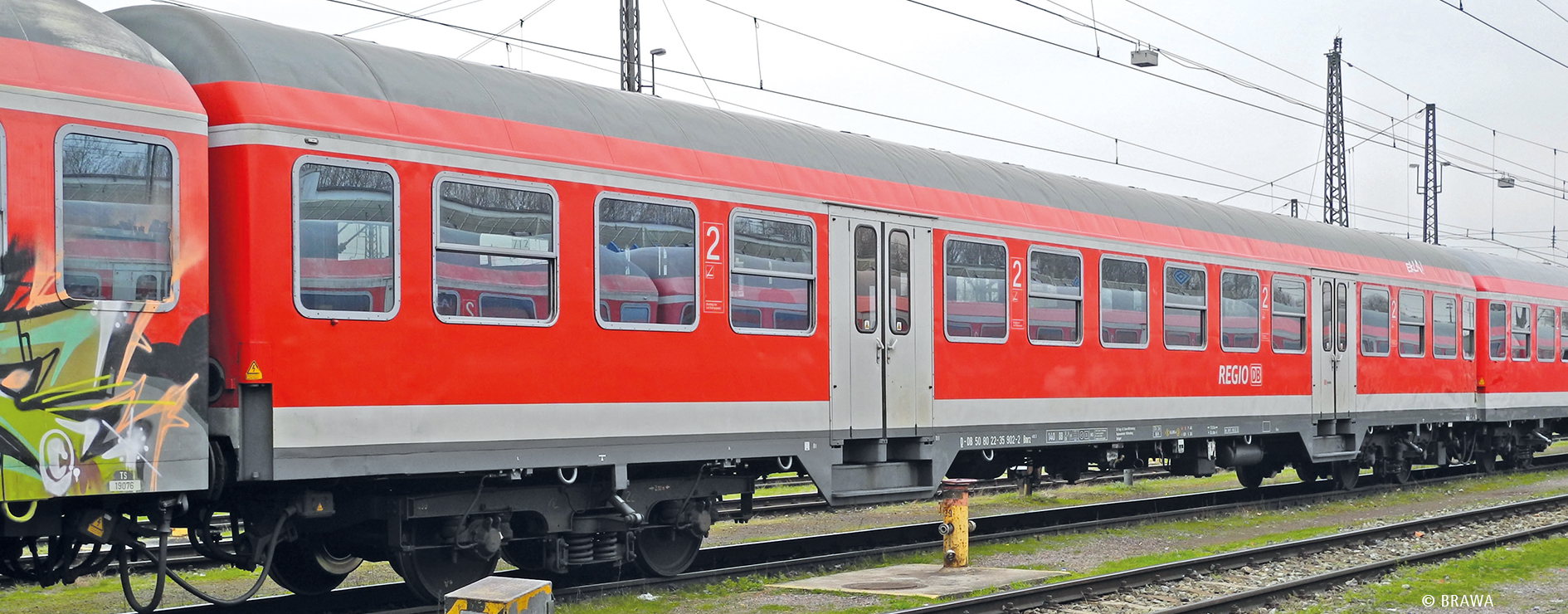 Brawa 46626 Reisezugwagen Bnrz 450.1 DB AG 1:87 Spur H0 DC