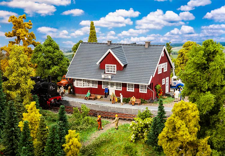 Faller 110160 Schwedischer Bahnhof 1:87 Spur H0 Bausatz Neu OVP