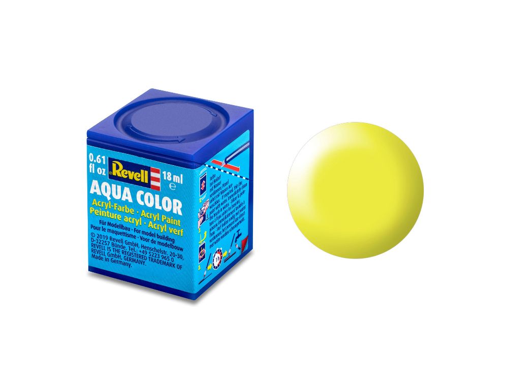 Revell 36312 Aqua Color leuchtgelb seidenmatt 18 ml NEU
