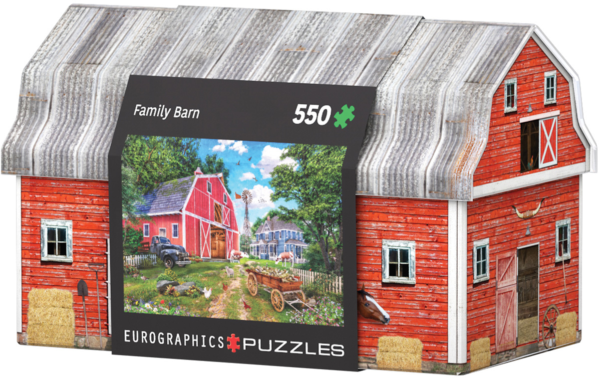 EUROGRAPHICS 8551-5601 Hofscheune Dose 550 Teile Puzzle