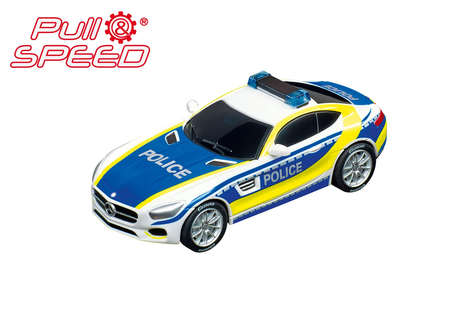 Carrera 17377 Pull & Speed Mercedes-AMG GT 63 "Polizei" 1:43 Neu