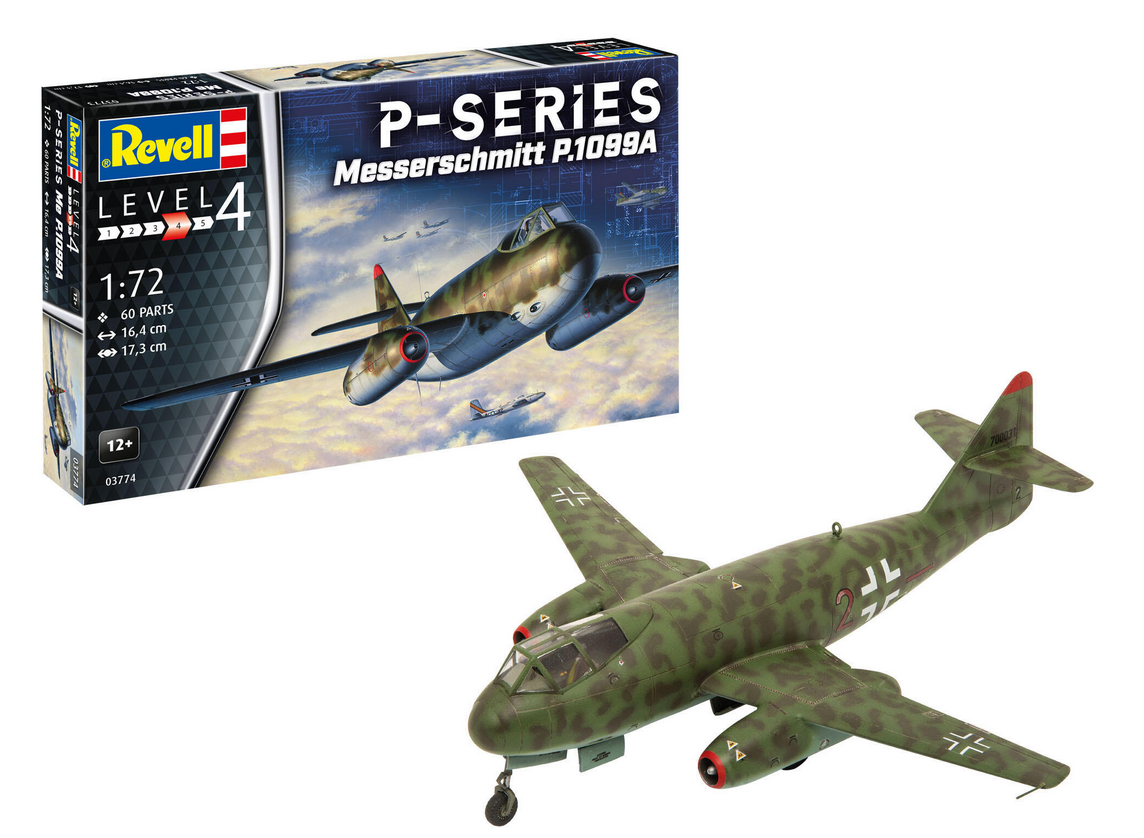 Revell 03774 Messerschmitt P.1099A - P-Series 1:72 Bausatz Neu