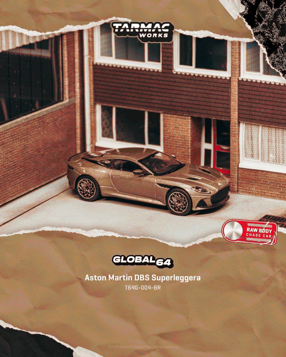 Tarmac Works T64G-004-BR 1:64 ASTON MARTIN DBS SUPERLEGGERA BROWN METALLIC 2025