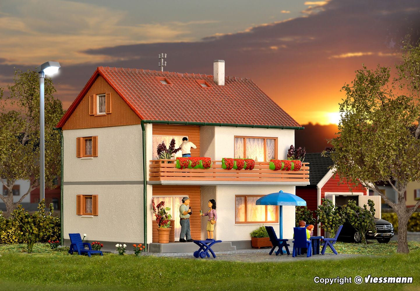 Kibri 38723 Zweifamilienhaus 1:87 Spur H0 Bausatz Neu OVP