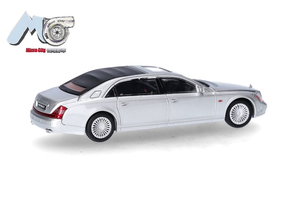 Herpa 87MC000023 MicroCity: Maybach 62S silber (2002-2013) 1:87 Spur H0
