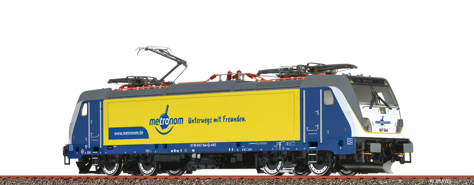Brawa 43841 H0 TRAXX Ellok BR 147 Metronom