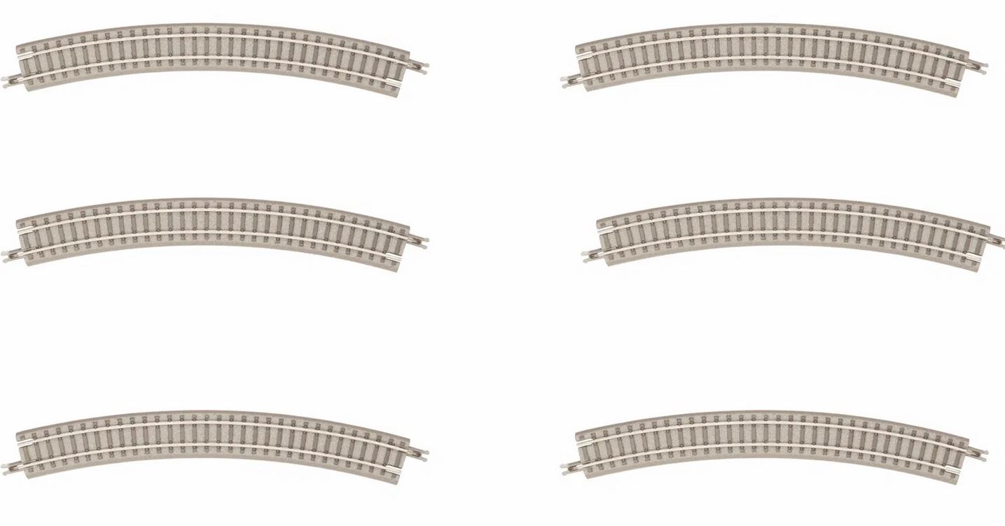 Rokuhan R073 Gleis überhöht R245-30° 1:220 Spur Z Neu OVP 6 Stück