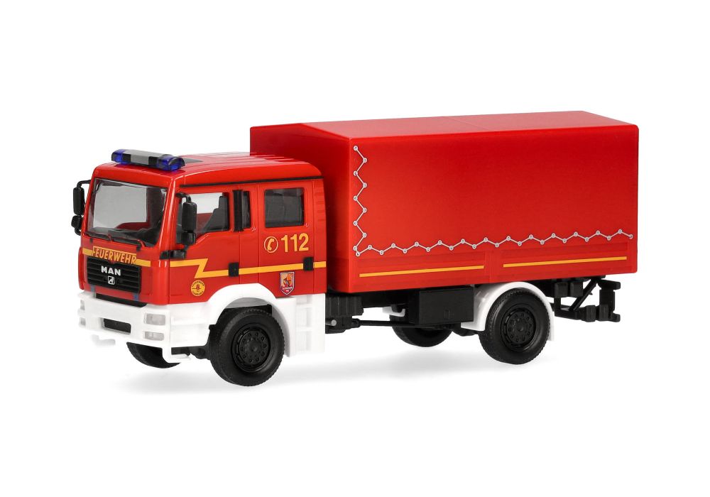 Herpa 098984 MAN TGA M MzKW "Feuerwehr Hamburg" 1:87 Spur H0