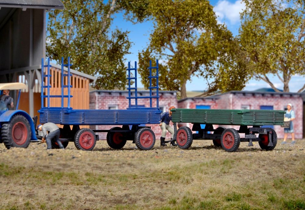 Kibri 15702 H0 FENDT Gummiradwagen, 2 Stück