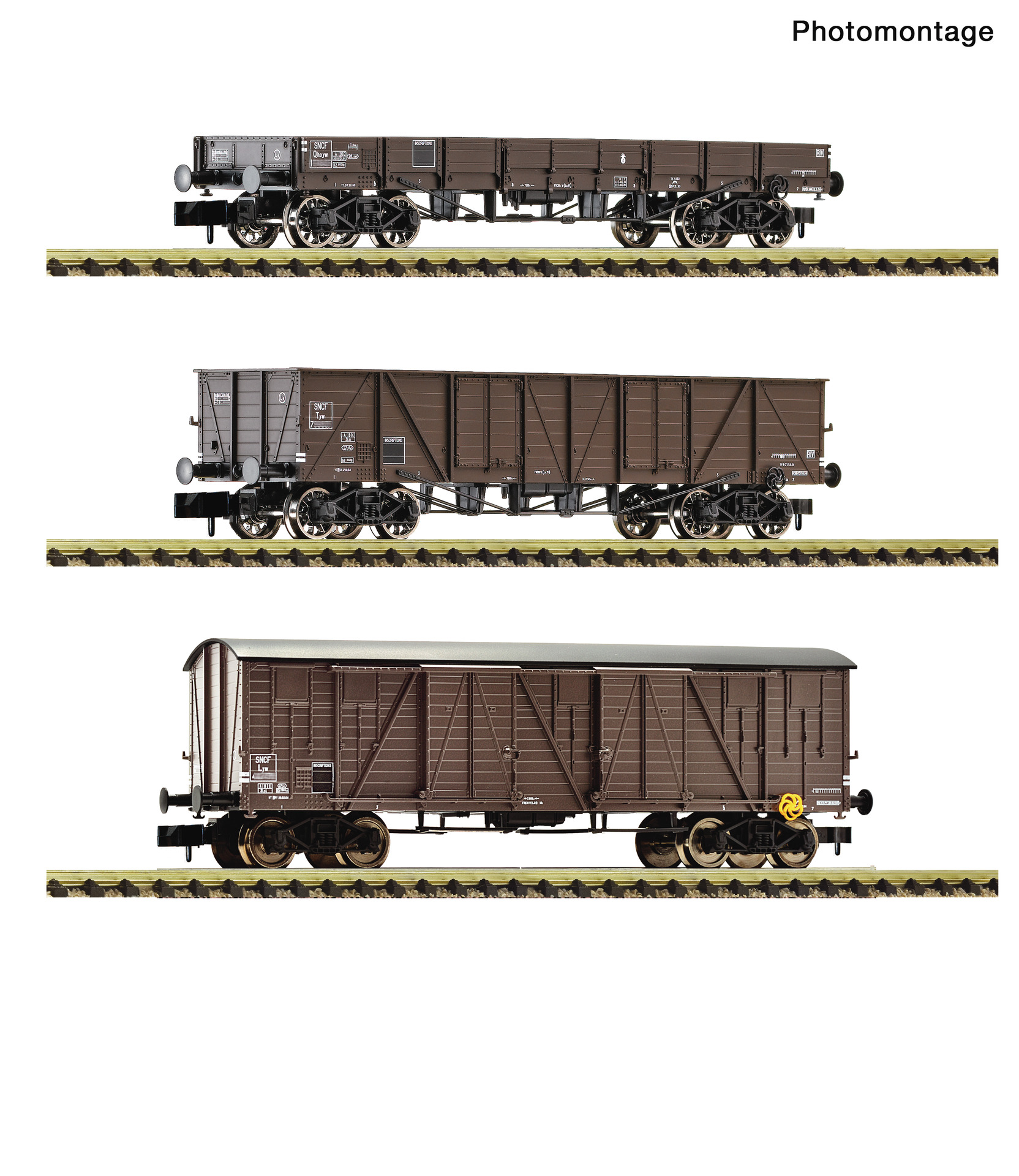 Fleischmann 6660167 3-tlg. Set: Güterwagen