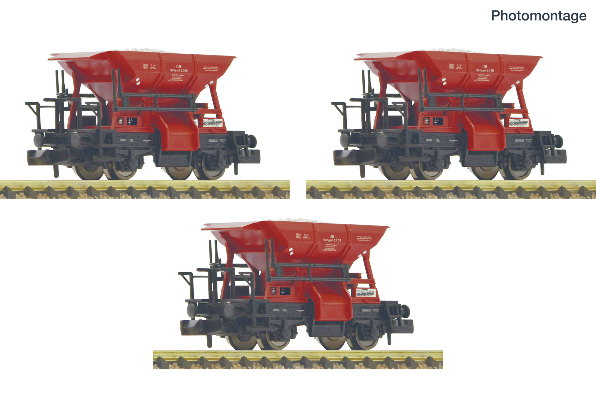 Fleischmann 6660159 3-tlg. Set: Schotterwagen