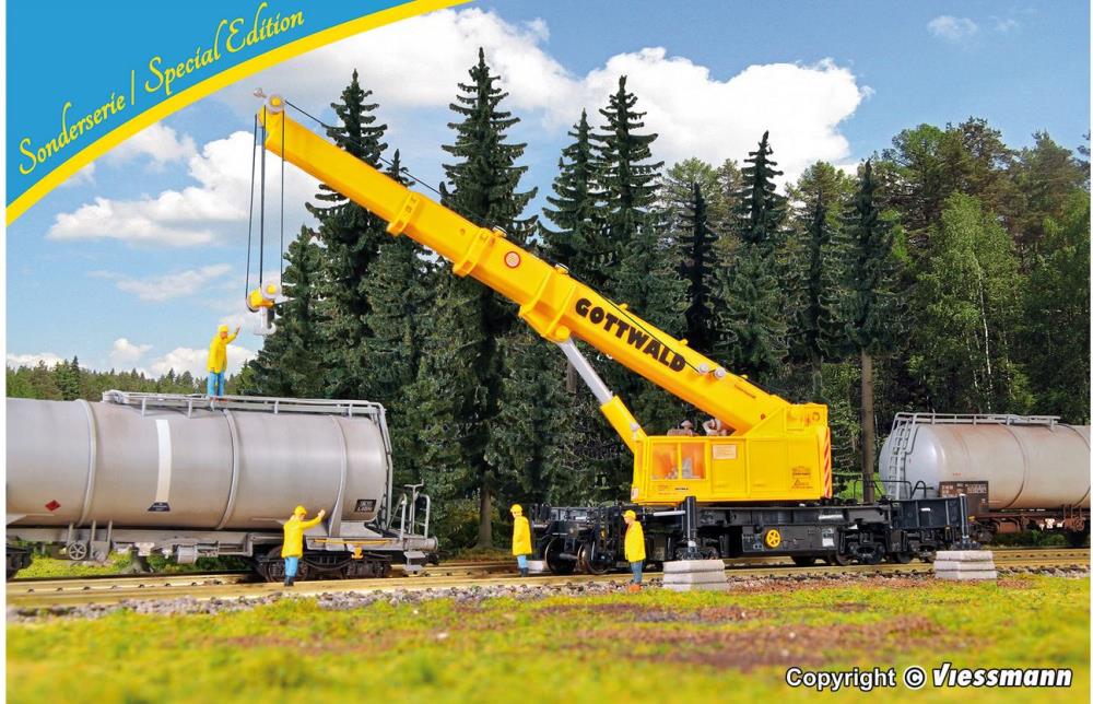 Kibri 12502 Teleskopkran GOTTWALD GS 100.06 T - Spur H0 - Neu