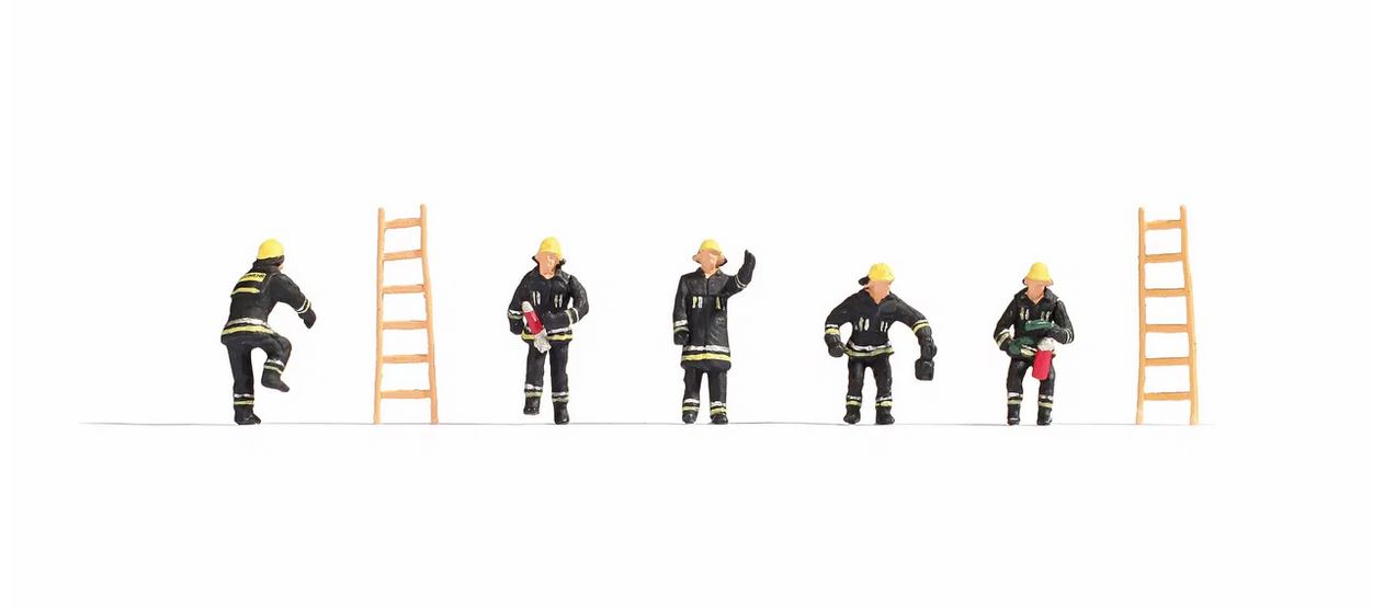Noch 36021 Feuerwehr (schwarze Schutzanzüge) 1:160 Spur N