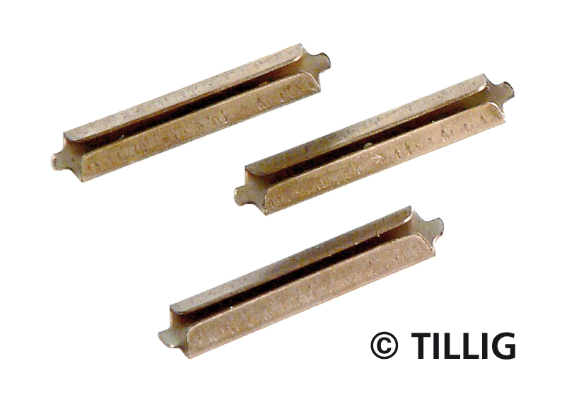 Tillig 85501 Schienenverbinder Neusilber brüniert 25 Stk Spur H0/TT