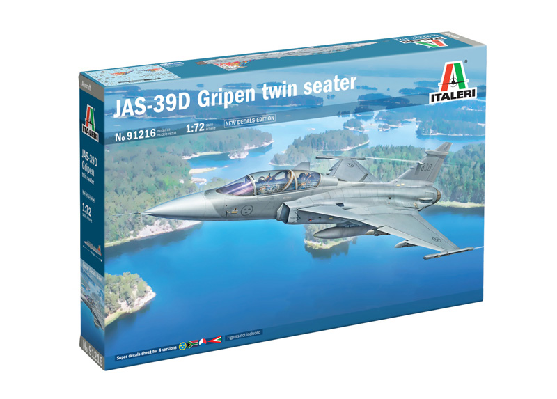 Italeri 91216 JAS-39D Gripen Twin Seater 1:72 Bausatz Neu OVP