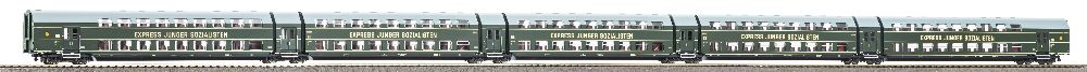 Piko 53125 5tlg Doppelstock-Gliederzug DGBe12 DR III 1:87 Spur H0