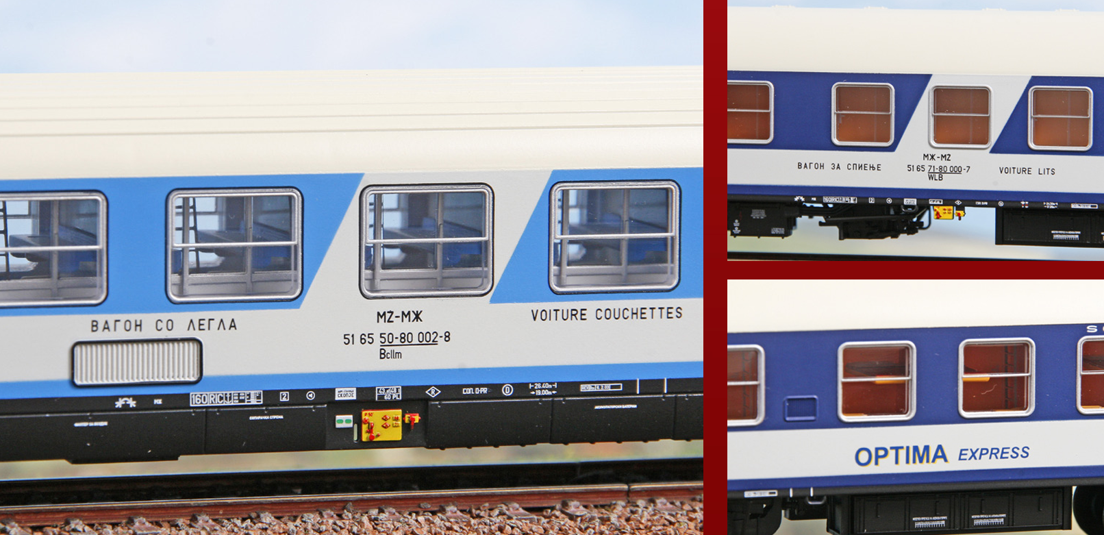 ACME 55345 Optima Express 3-teilig OTP 1:87 Spur H0 DC NEU OVP