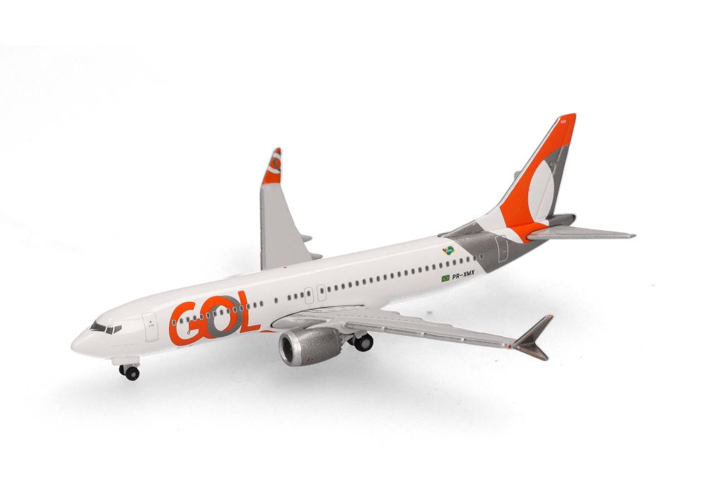 Herpa 538459 GOL Linhas Aéreas Boeing 737 Max 8 PR-XMX 1:500