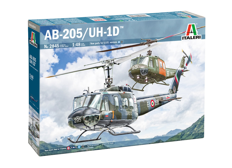 Italeri 2845 AB-205/UH-1D "SAR" 1:48 Modellbausatz NEU OVP