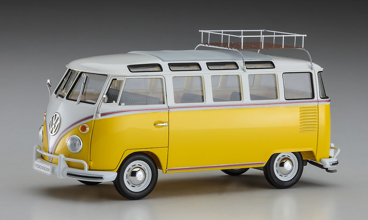 Hasegawa 20689 Volkswagen Type 2 mit Dachträger 1:24 Bausatz Neu