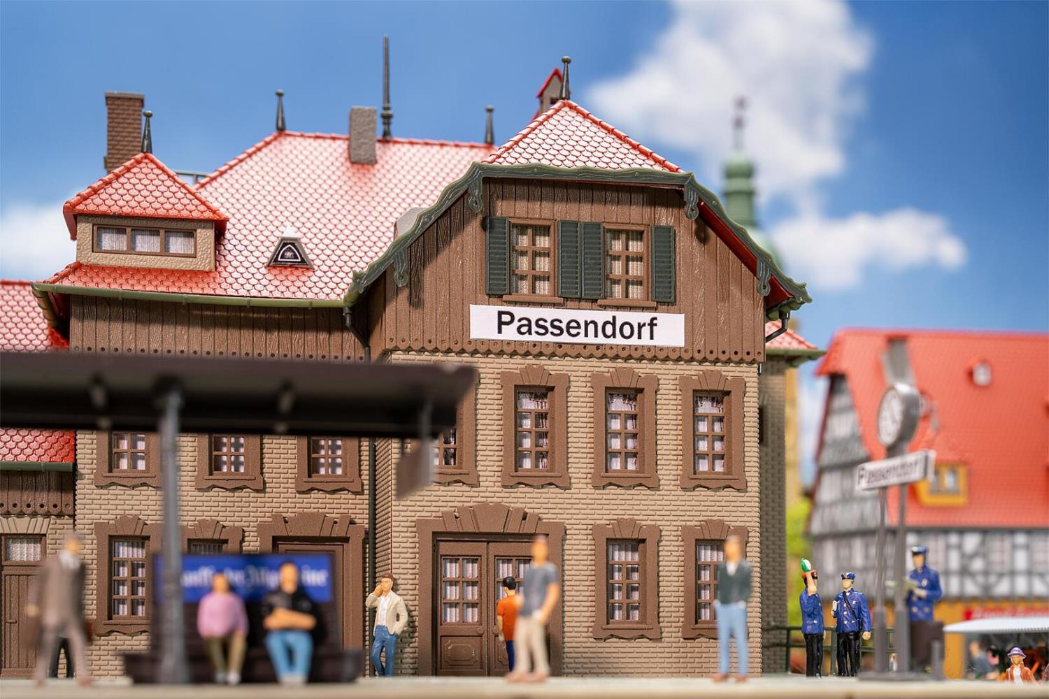 Faller 190035 Aktions-Set Bahnhof Passendorf 1:87 Spur H0 Bausatz