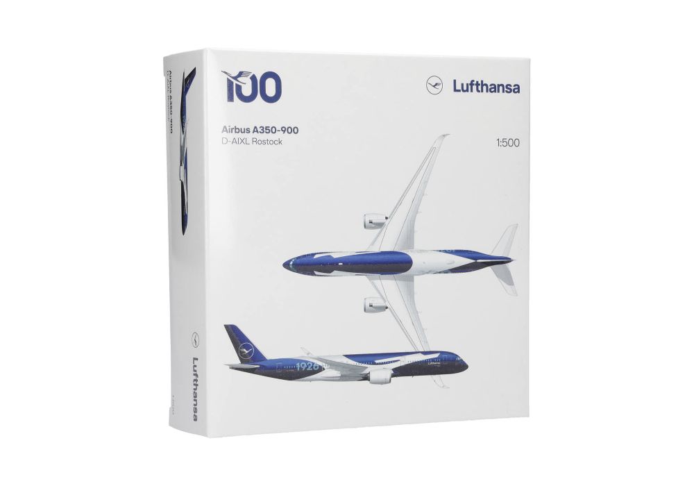 Herpa 539012 Lufthansa Airbus A350-900 "100 Jahre" - D-AIXL 1:500