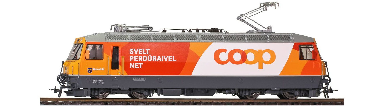 Bemo 1359181 RhB Ge 4/4 III 641 Universallok "Coop" Sound Spur H0m