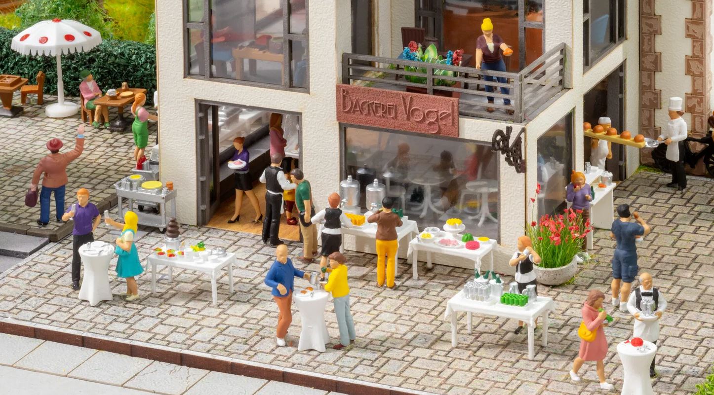 Noch 16277 Figuren-Themenwelt Buffet 1:87 Spur H0 Neu OVP