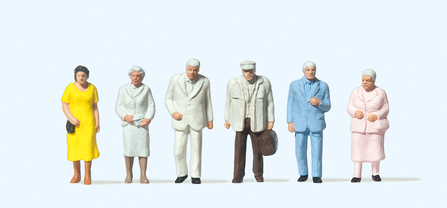 Preiser 14116 Passanten 1:87 Spur H0 Neu OVP Figuren