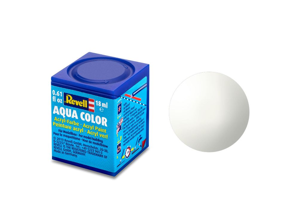Revell 36104 Aqua Color weiß glänzend RAL 9010 18 ml NEU