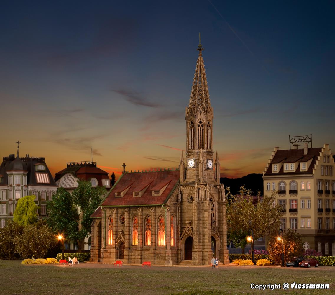 Vollmer 47760 Stadtkirche Stuttgart-Berg - Spur N - Bausatz - Neu