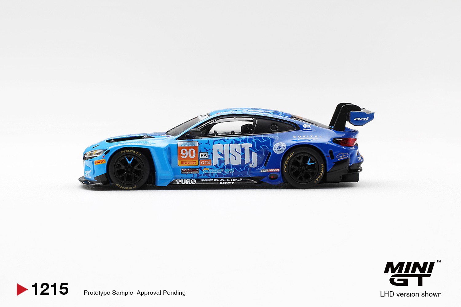 Mini GT 1215 BMW M4 (G82) GT3 EVO #90 FIST Team AAI 2025 1:64