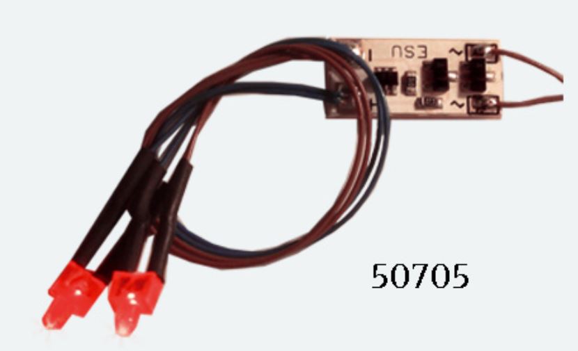 ESU 50705 Innenbeleuchtung Schlußlicht 2 LED Rot Neu OVP