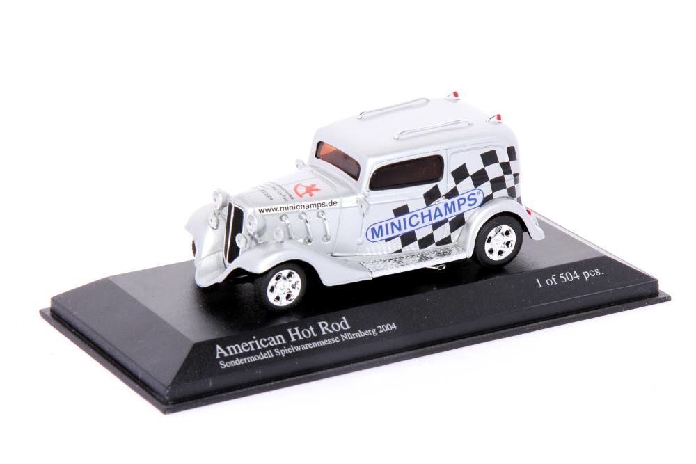 Minichamps Ford USA American Hot Rod, silber - 1:43 - Standmodell - Seltenheit