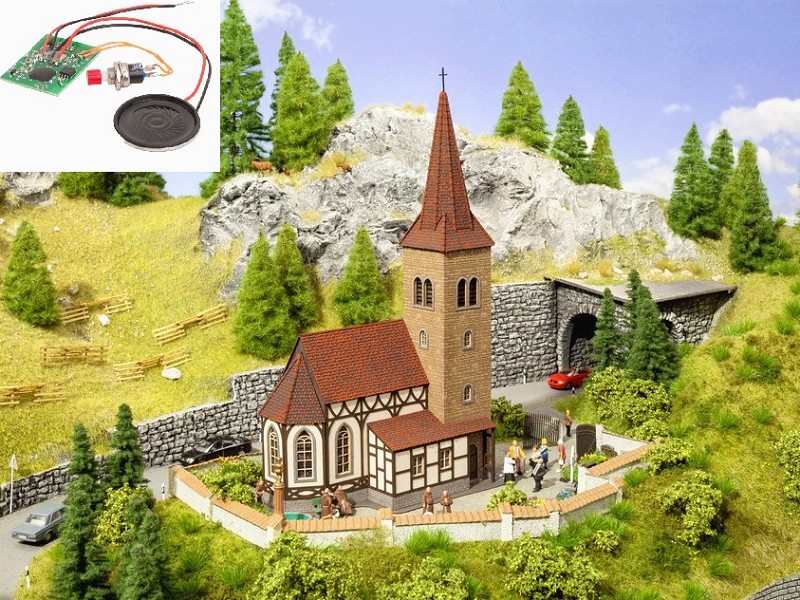 Noch 63906 Kirche St. Georg mit micro-sound Glockenläuten