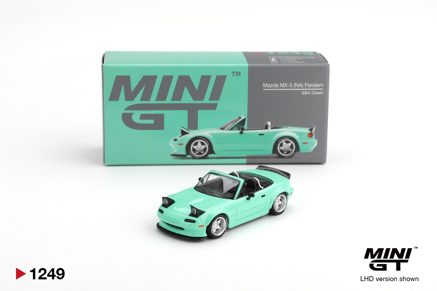 Mini GT 1249 Mazda MX-5 (NA) Pandem Body Kit Mint Green 2026 1:64