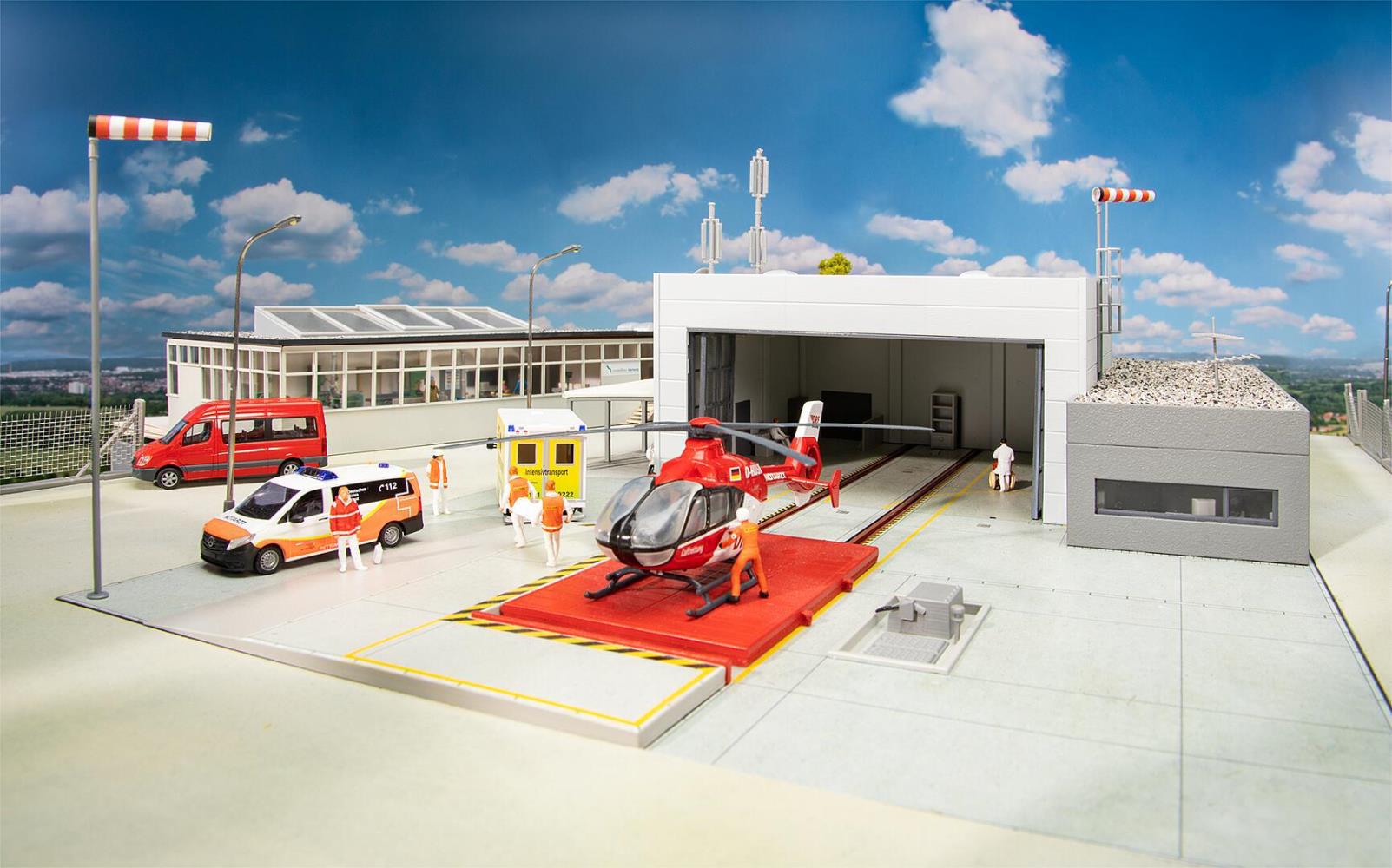 Faller 130158 Luftrettungswache 1:87 Spur H0 Bausatz Neu OVP