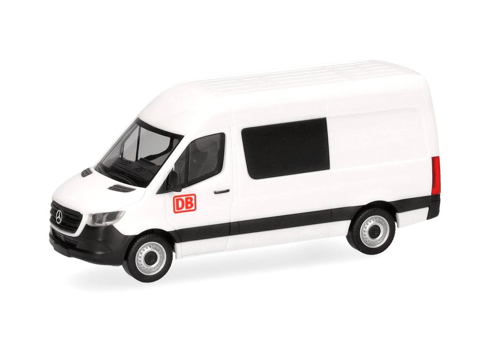 Herpa 098724 MB Sprinter '18 Halbbus Hochdach "DB" 1:87 Spur H0