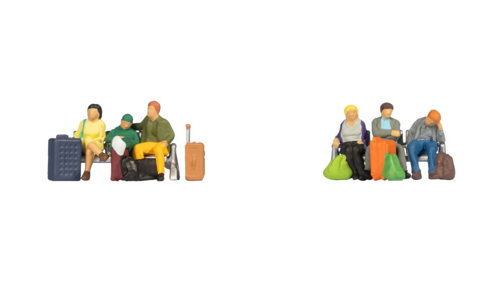 Noch 45213 Sitzende Reisende 1:120 Spur TT NEU OVP Figuren
