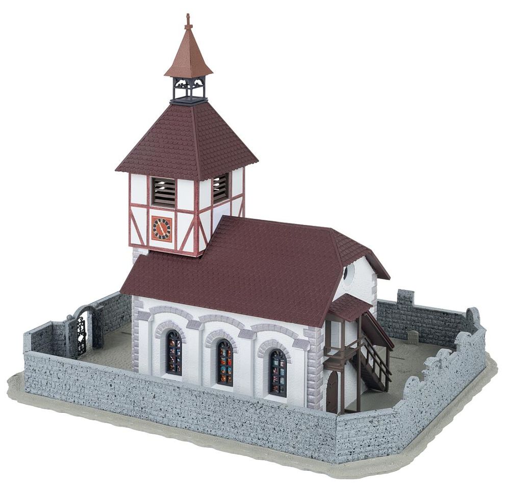 Faller 130679 Dorfkirche mit Kirchhof 1:87 Spur H0 Bausatz NEU OVP