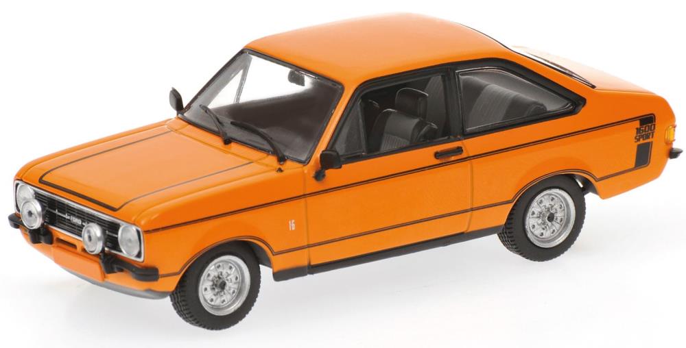 Minichamps 870080000 FORD ESCORT 1600 SPORT - 1975 - ORANGE