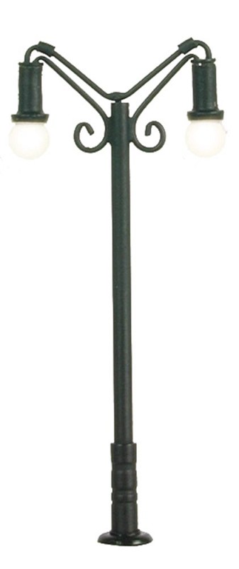Viessmann 6415 N Nostalgische Leuchte zweiflammig, LEDs warmweiß